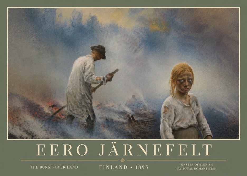 Eero Järnefelt The Burnt-over Land No5 - Poster