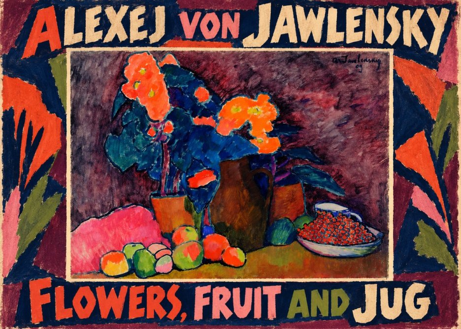 Alexej von Jawlensky Flowers, Fruit and Jug No1 - Poster