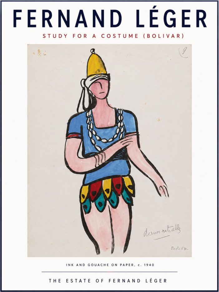 Fernand Léger Danse Rituelle No4 - Poster