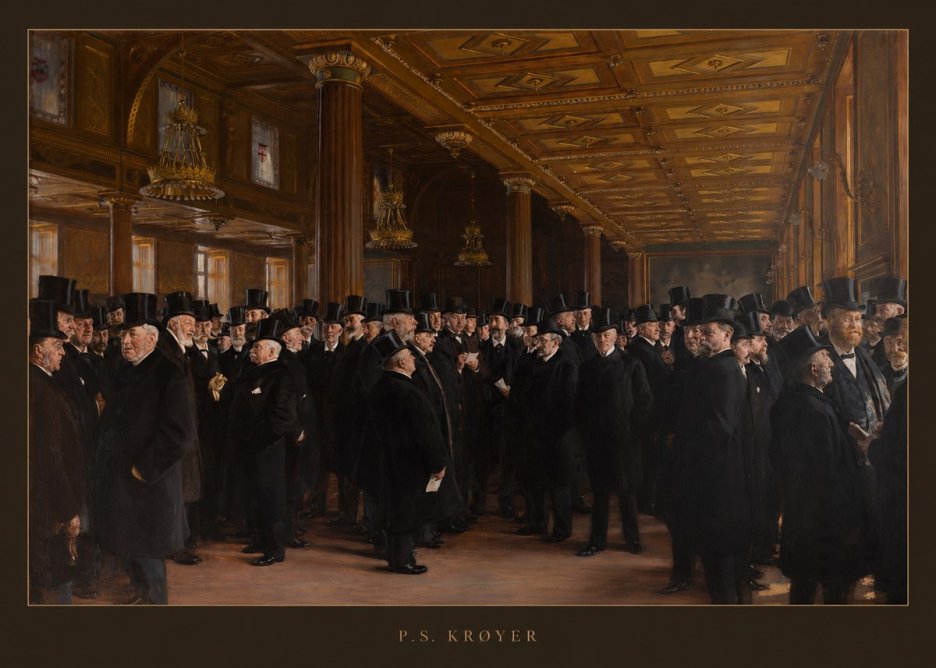 P.S. Krøyer From the Copenhagen Stock Exchange No6 - Poster
