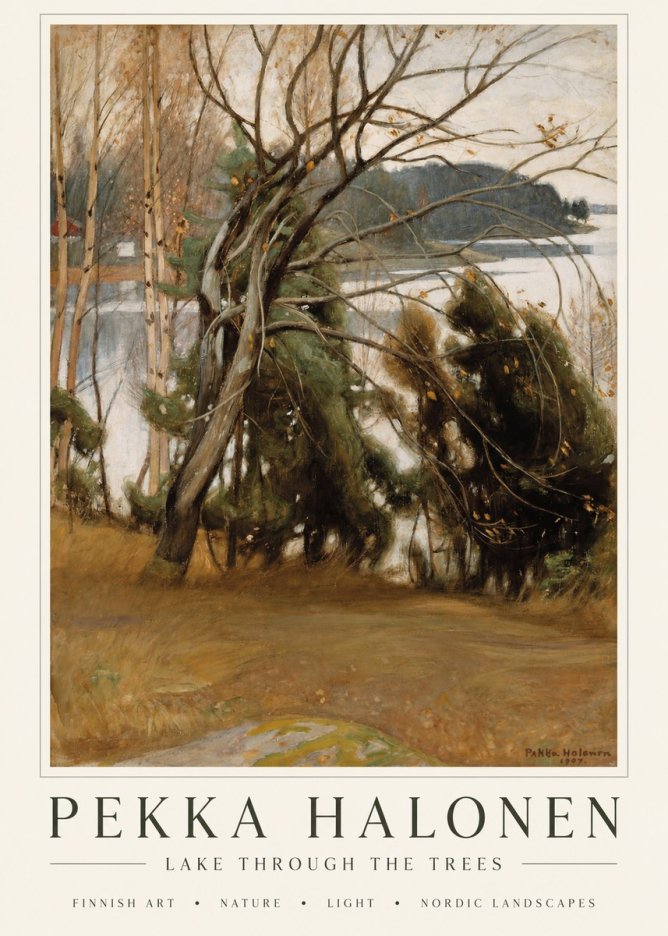 Pekka Halonen Lake Landscape No6 - Poster