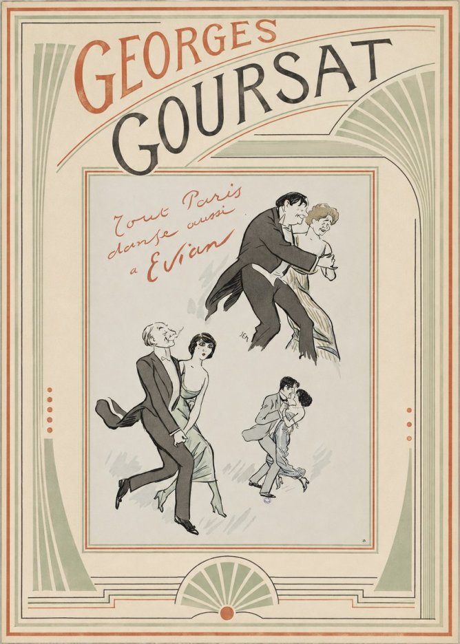Georges Goursat Tout Paris Danse Aussi À Evian No3 - Poster