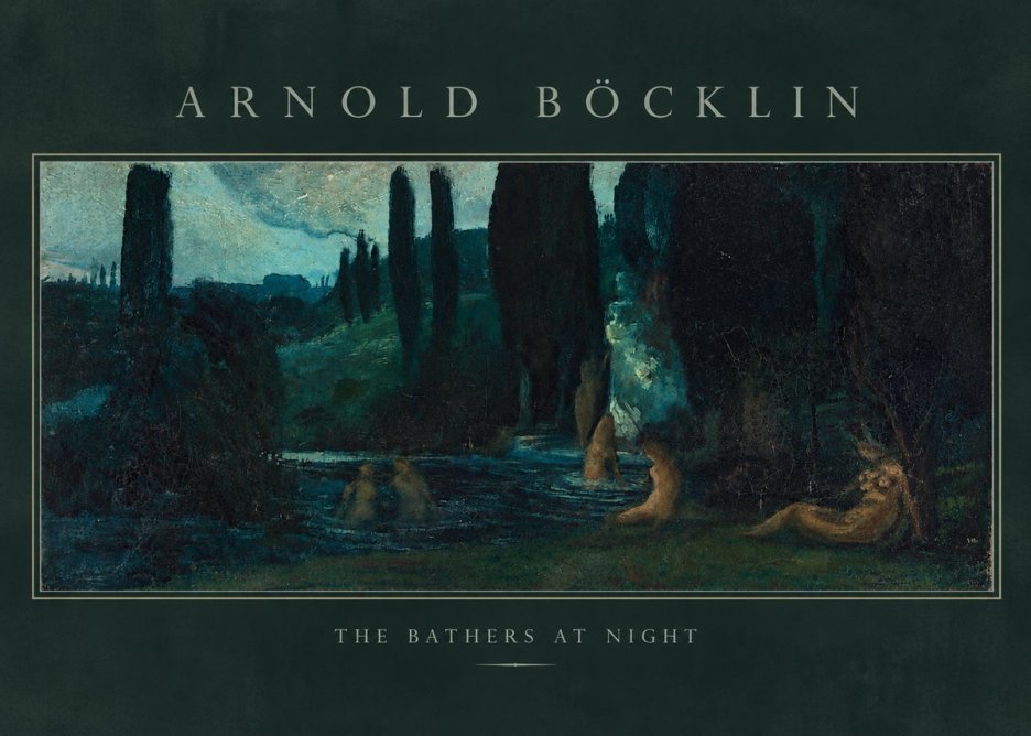 Arnold Böcklin The Bathers at Night No3 - Poster