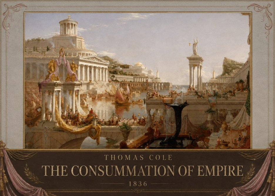 Thomas Cole The Consummation of Empire No6 - Poster