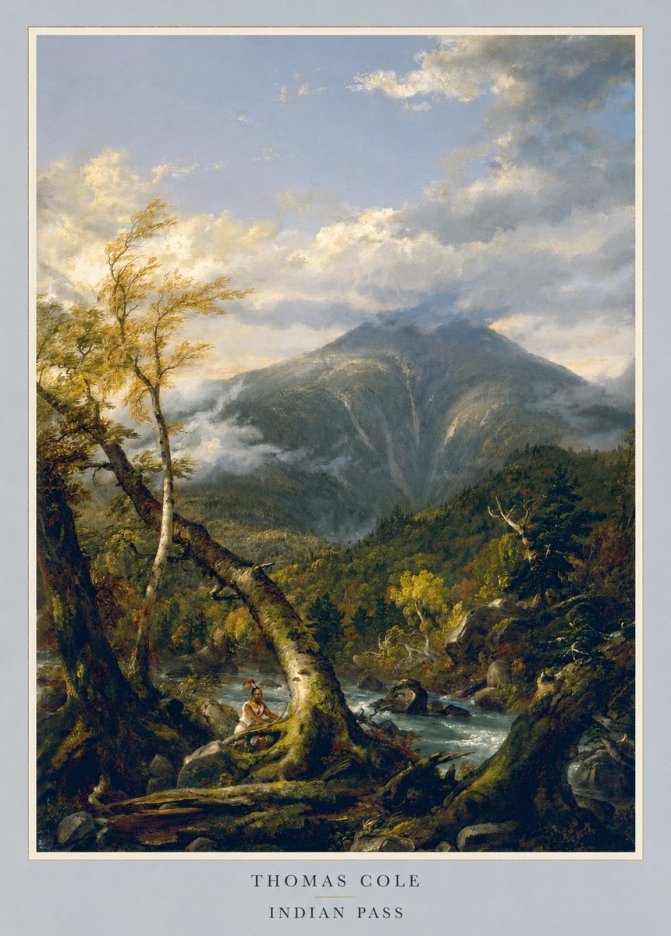 Thomas Cole Indian Pass I No3 - Poster