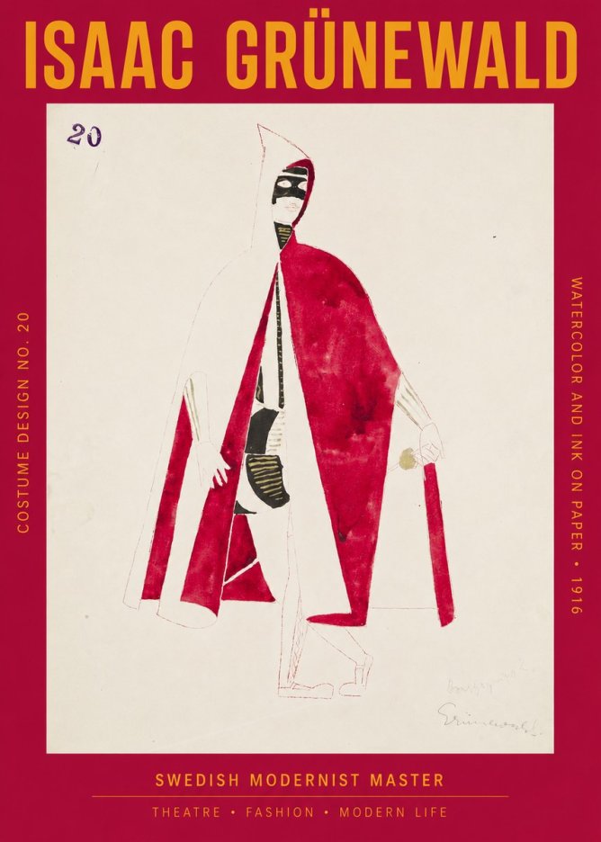 Isaac Grünewald Costume Design No. 20 No2 - Poster