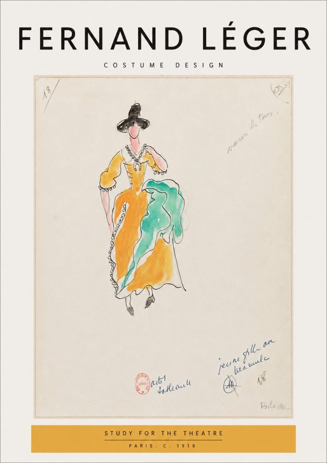 Fernand Léger Study for the Theatre No3 - Poster