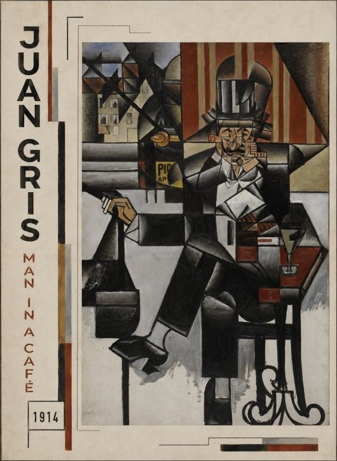 Juan Gris Man in a Café No2 - Poster