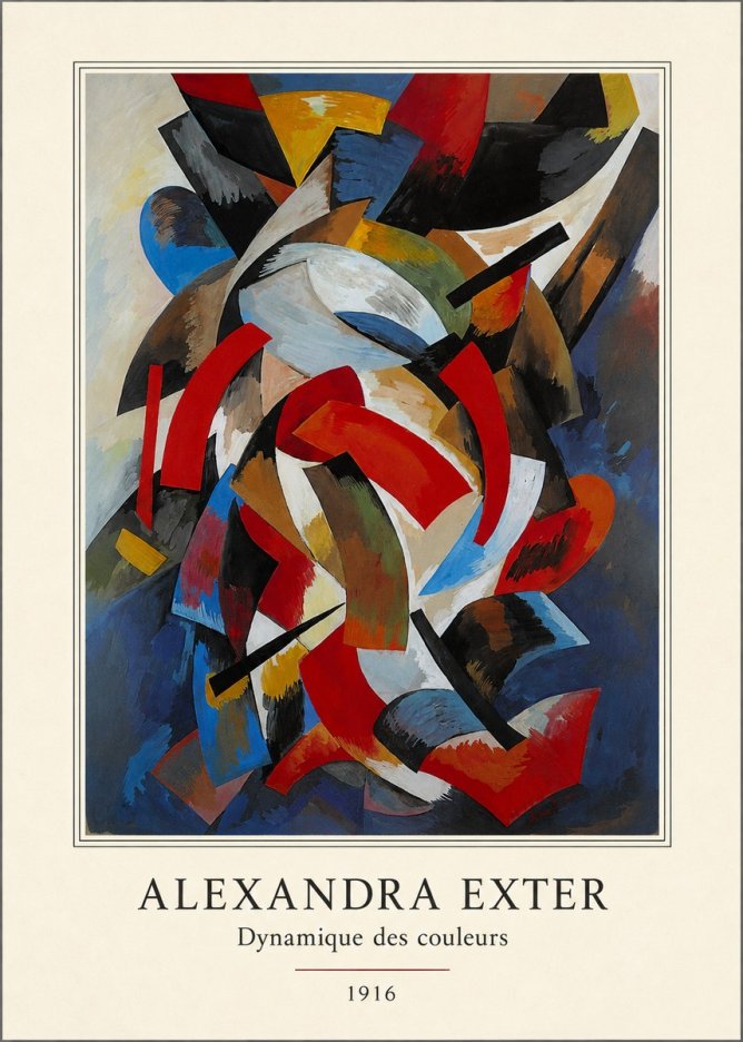 Alexandra Exter Dynamique Des Couleurs 1916 No4 - Poster