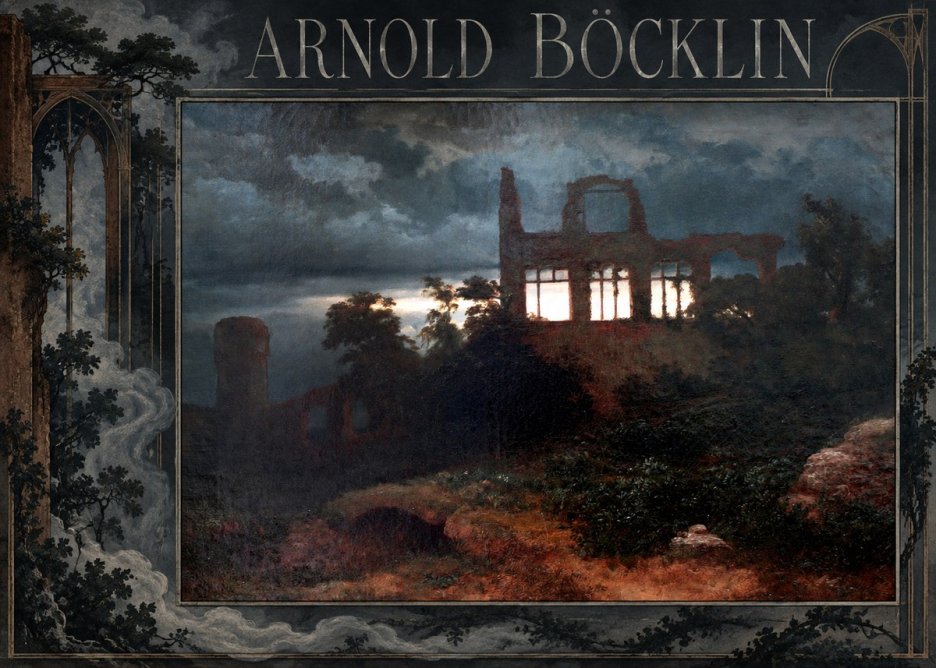 Arnold Böcklin Ruined Castle No2 - Poster