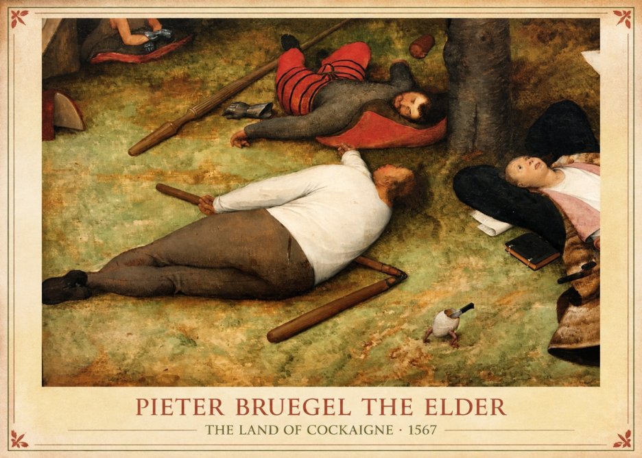 Pieter Bruegel The Land of Cockaigne I No1 - Poster