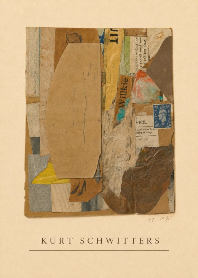 Kurt Schwitters Abstract Merz Collage No4 - Poster