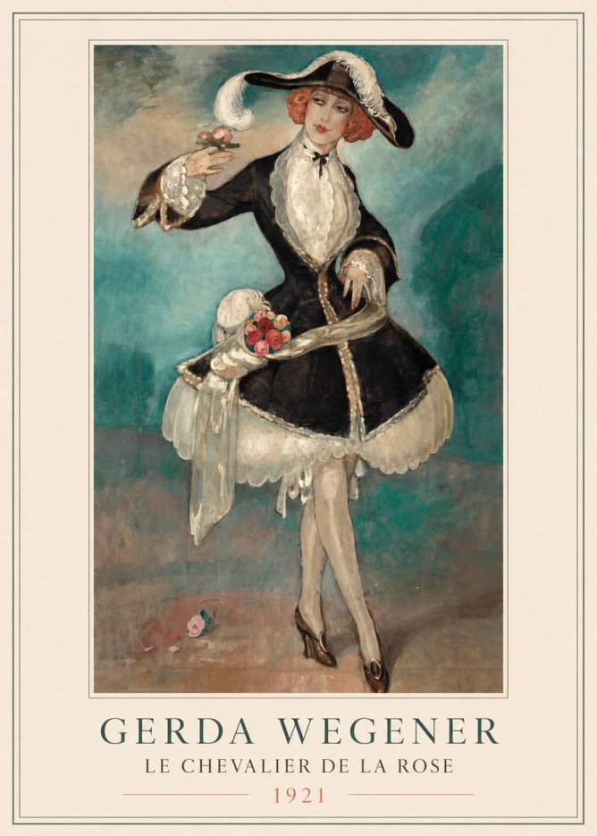 Gerda Wegener Le Chevalier De La Rose No2 - Poster