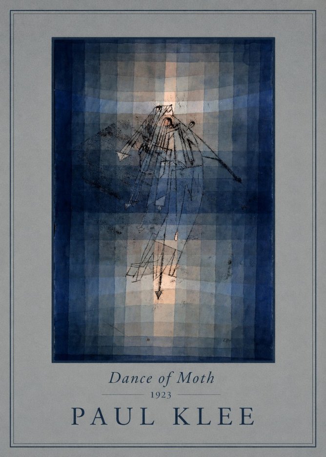 Paul Klee Dance of Moth No4 - Poster