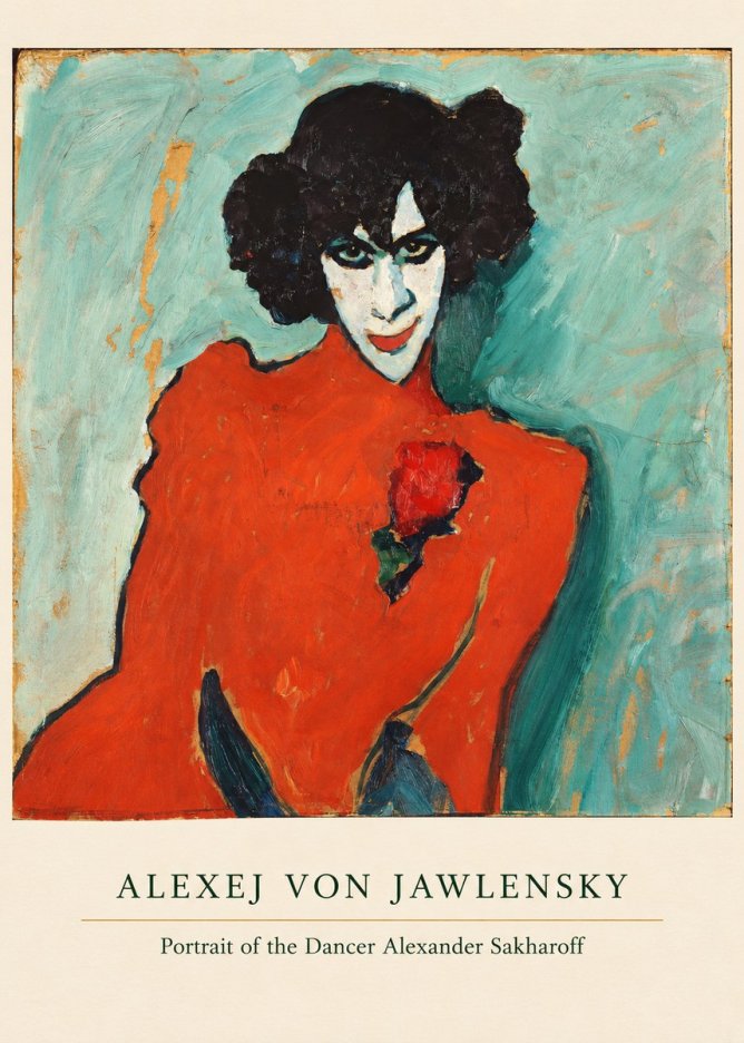 Alexej von Jawlensky Portrait of the Dancer Alexander Sakharoff No5 - Poster