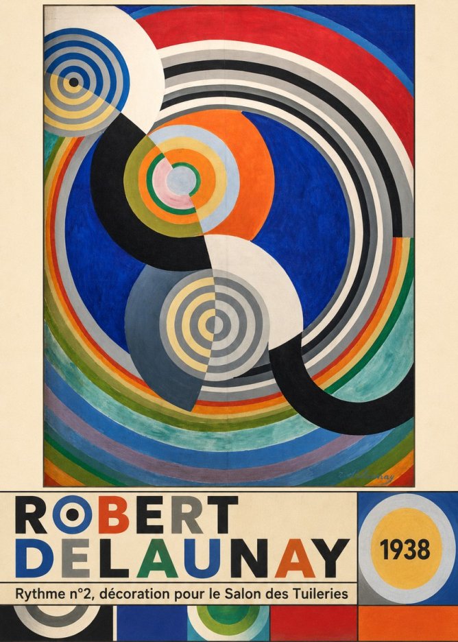 Robert Delaunay Rythme N°2, Décoration Pour Le Salon Des Tuileries No6 - Poster