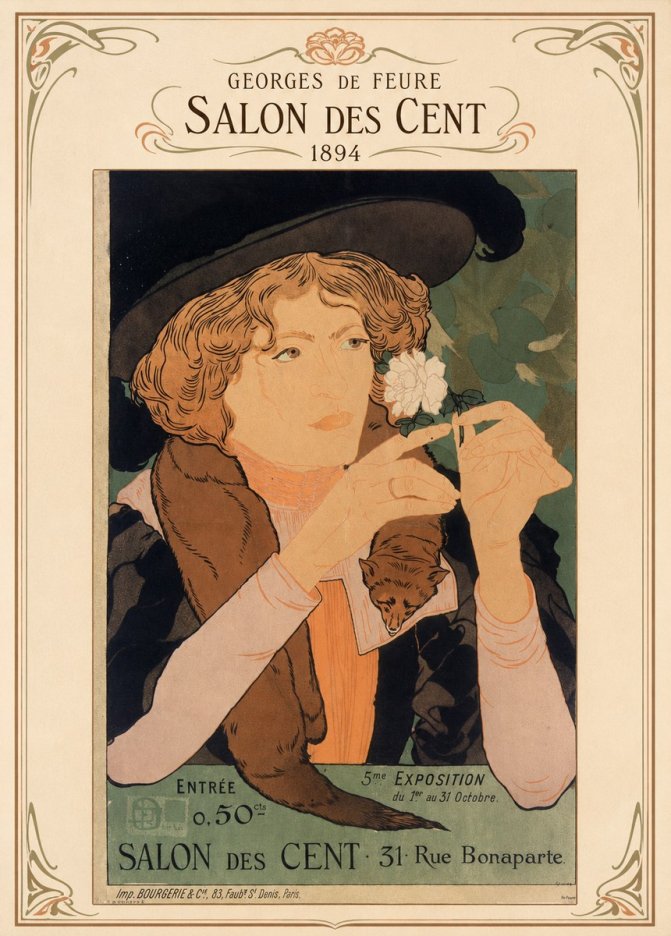 Georges de Feure Salon Des Cent - 1894 No4 - Poster