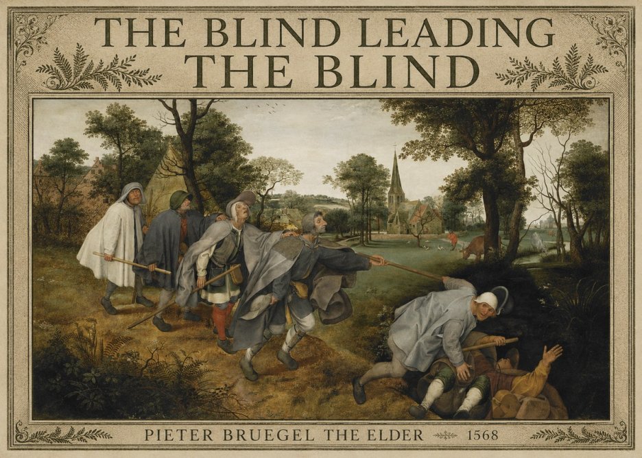 Pieter Bruegel The Blind Leading the Blind I No3 - Poster