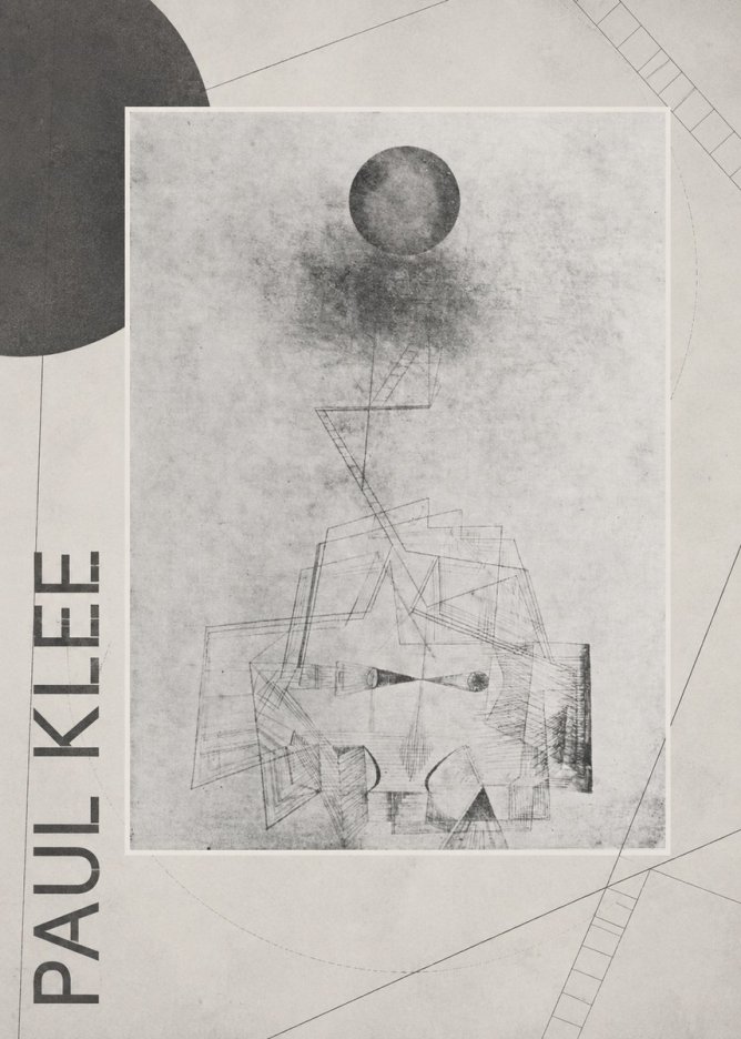 Paul Klee Abstract Study with Sphere and Ladder No6 - Poster