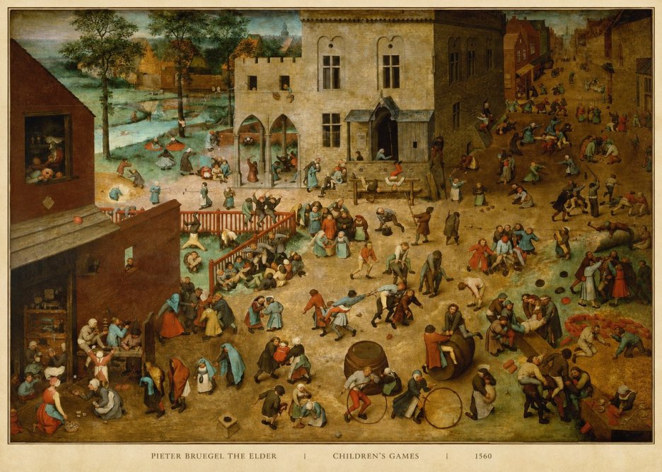 Pieter Bruegel Children's Games II No5 - Poster
