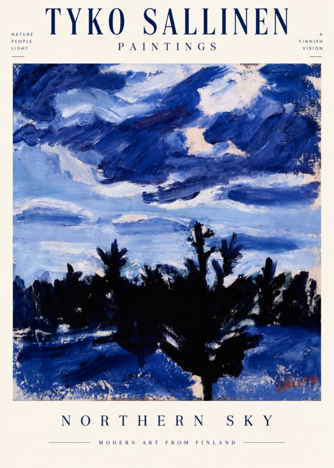 Tyko Sallinen Northern Sky No3 - Poster