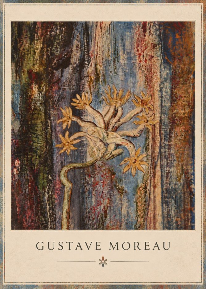 Gustave Moreau Fleur Mystérieuse No3 - Poster