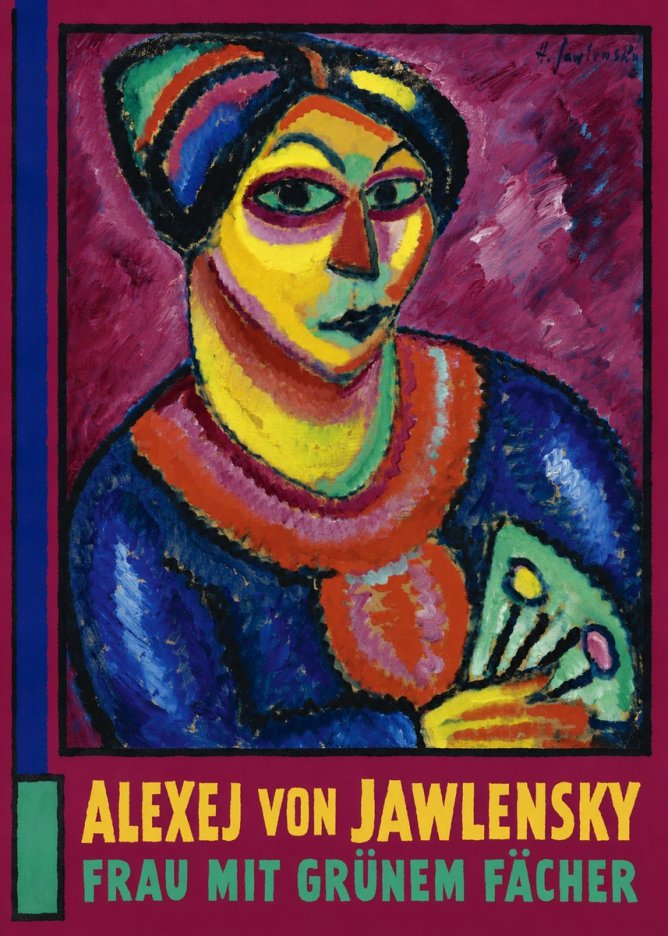 Alexej von Jawlensky Frau Mit Grünem Fächer No2 - Poster