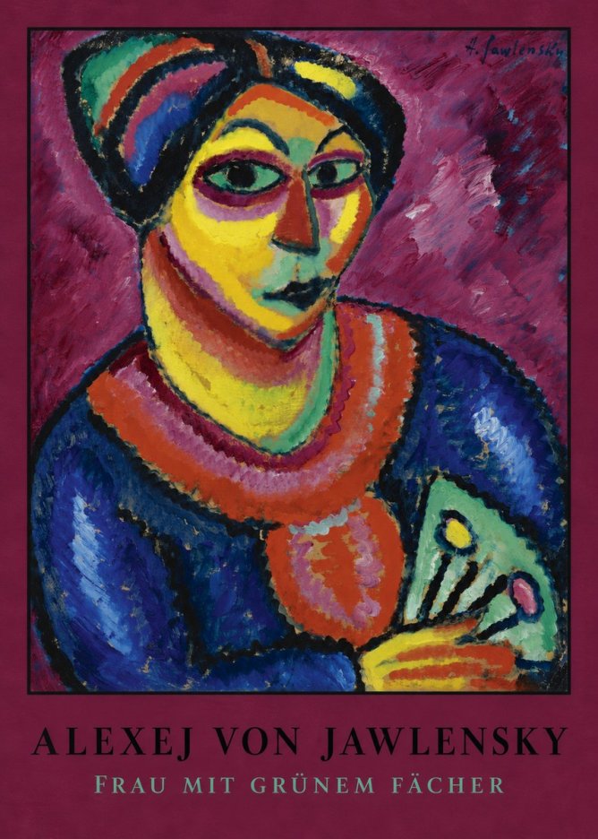 Alexej von Jawlensky Frau Mit Grünem Fächer No4 - Poster