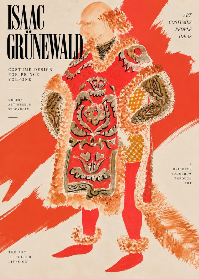 Isaac Grünewald Costume Design for a Theatre Production No3 - Poster