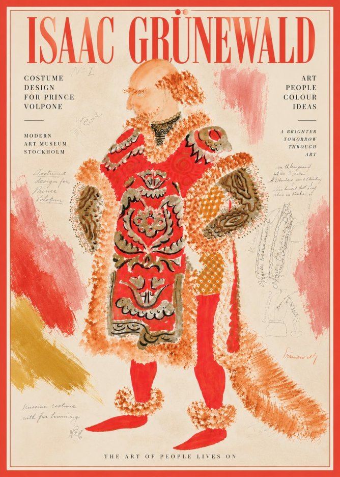 Isaac Grünewald Costume Design for a Theatre Production No6 - Poster