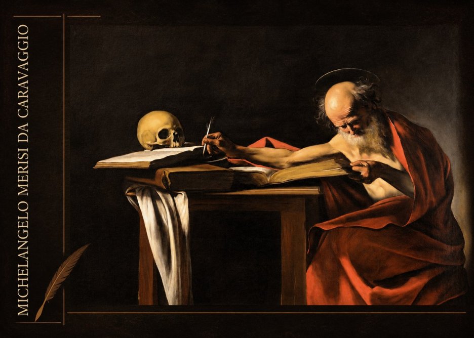 Michelangelo Merisi da Caravaggio Saint Jerome Writing II No2 - Poster