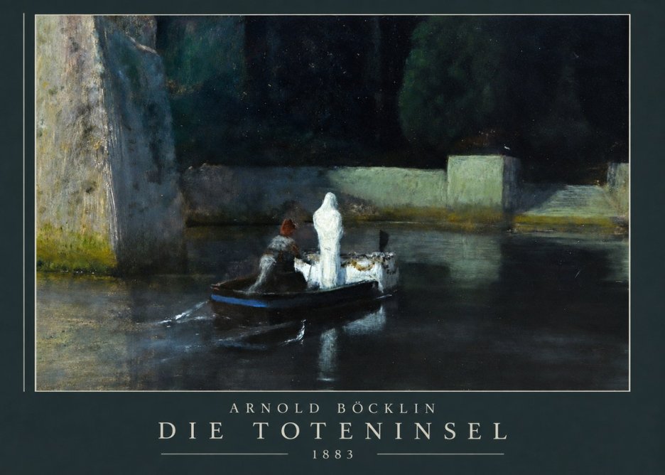 Arnold Böcklin Die Toteninsel IV No3 - Poster