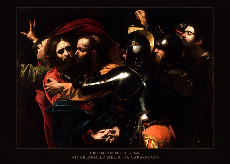 Michelangelo Merisi da Caravaggio The Taking of Christ II No6 - Poster
