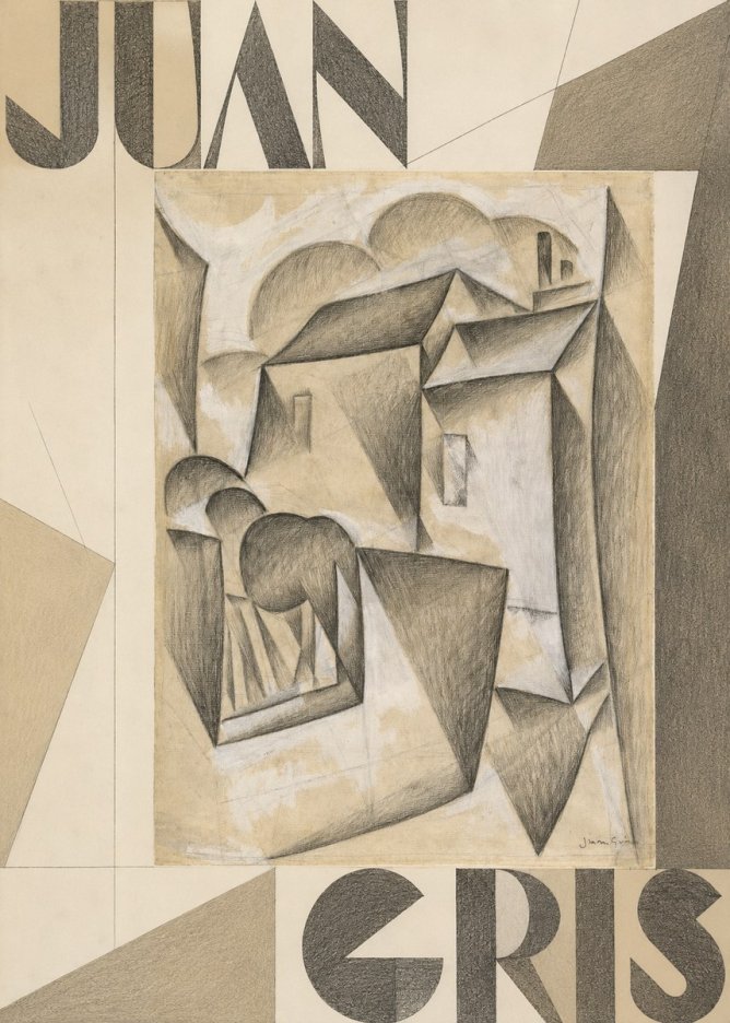 Juan Gris Houses in Paris No6 - Poster