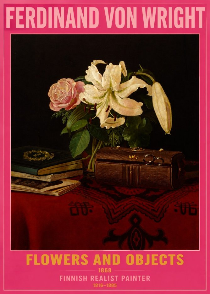 Ferdinand von Wright Flowers and Objets No2 - Poster