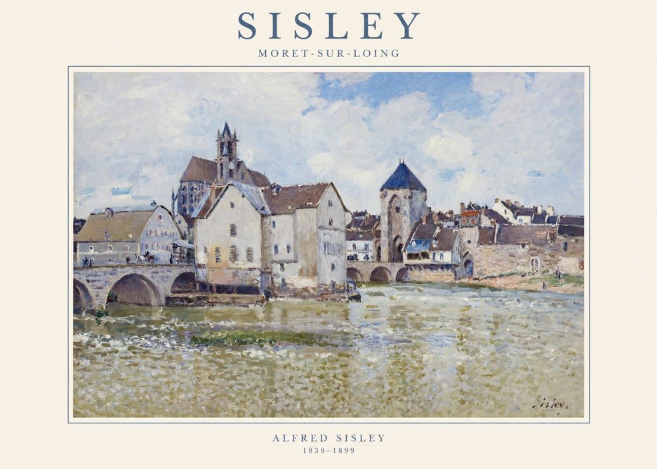 Sisley Moret-sur-loing No1 - Poster