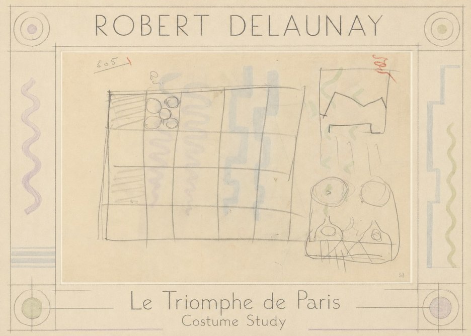 Robert Delaunay Le Triomphe De Paris - Costume Study No1 - Poster