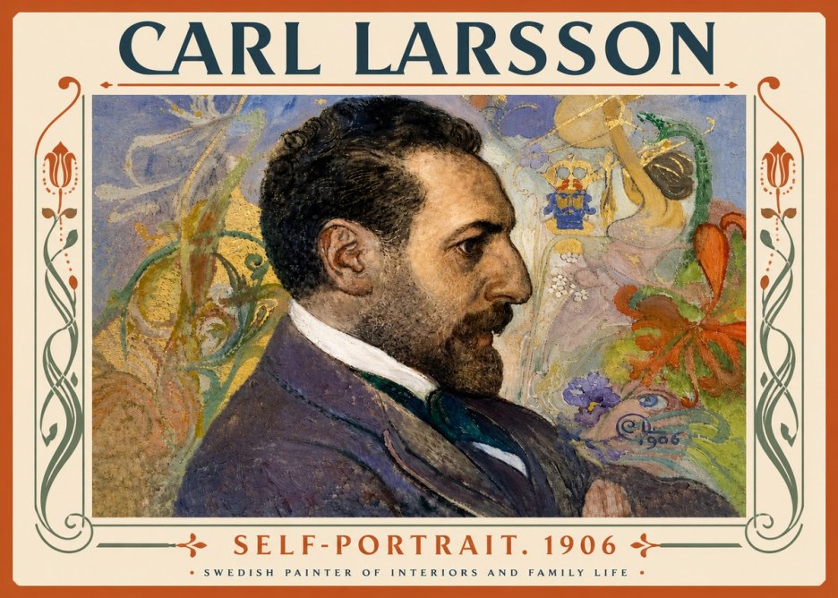 Carl Larsson Self-portrait. 1906 No5 - Poster