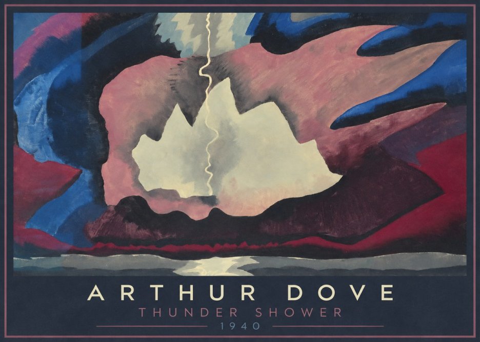 Arthur Dove Thunder Shower No1 - Poster
