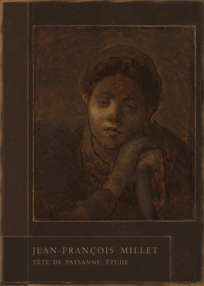 Jean-François Millet Tête De Paysanne, Étude No3 - Poster