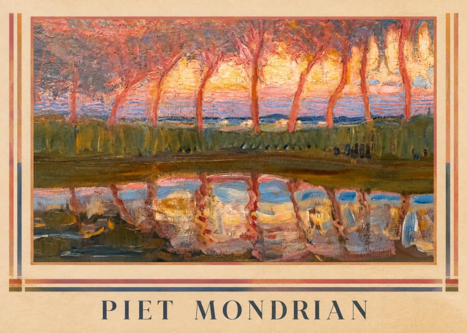 Piet Mondrian Willows No1 - Poster