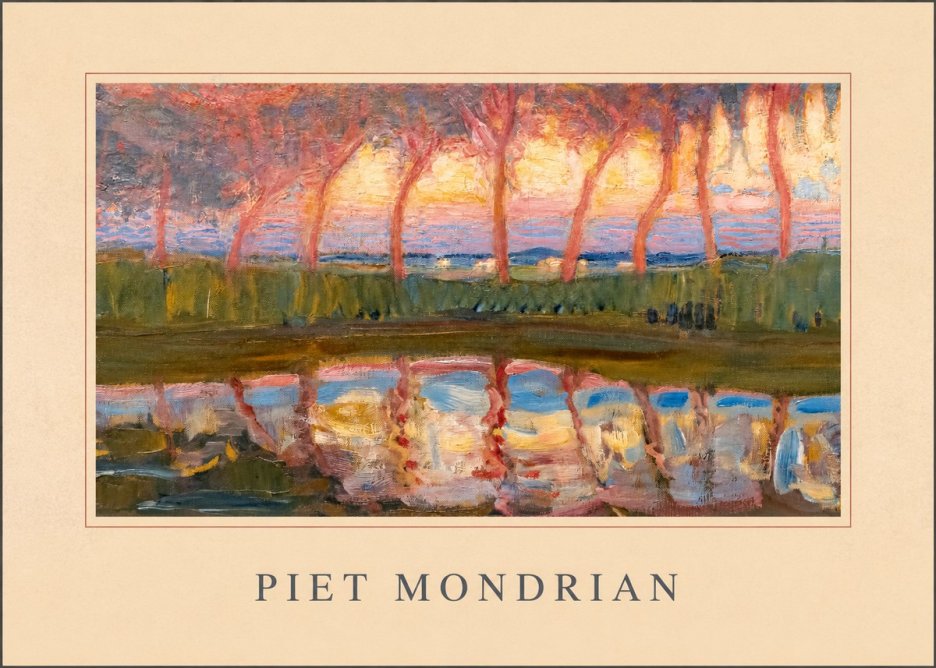 Piet Mondrian Willows No4 - Poster