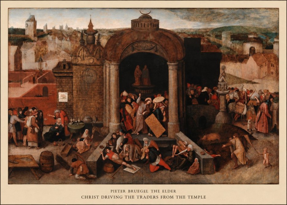 Pieter Bruegel Christ Driving the Traders from the Temple No5 - Poster