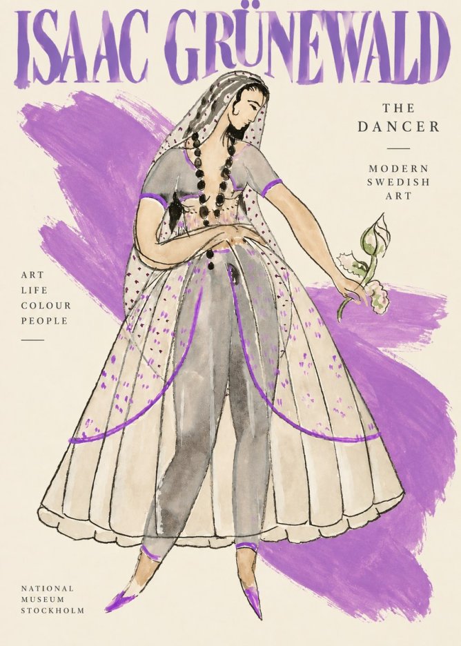 Isaac Grünewald Costume Study IV No4 - Poster