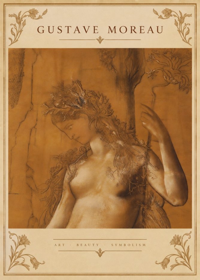 Gustave Moreau Daphne No6 - Poster