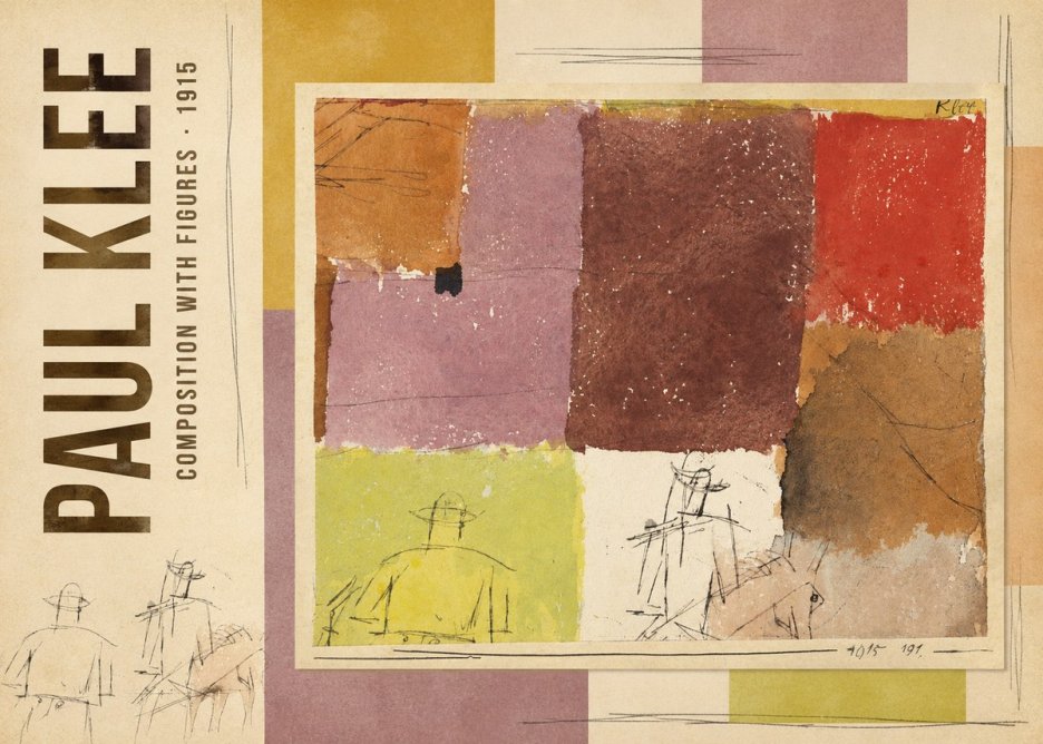 Paul Klee Composition with Figures I No3 - Poster