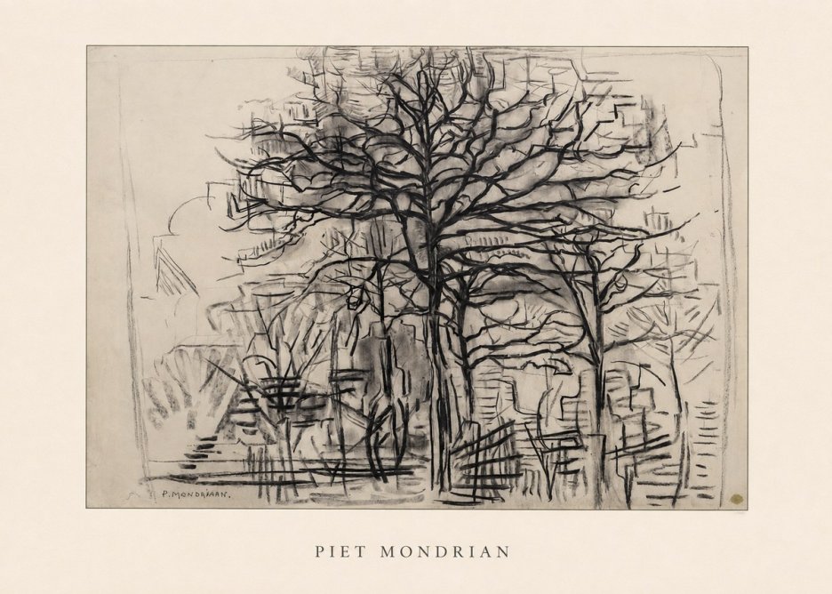 Piet Mondrian The Tree No4 - Poster