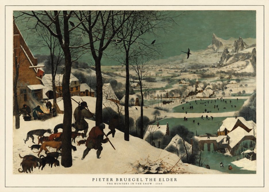 Pieter Bruegel The Hunters in the Snow I No5 - Poster