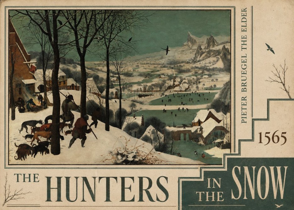 Pieter Bruegel The Hunters in the Snow I No6 - Poster