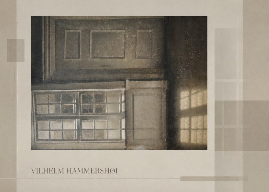 Vilhelm Hammershøi Interior with Window No4 - Poster